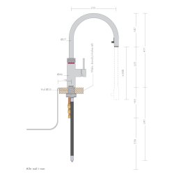 QUOOKER Flex med udtrksslange