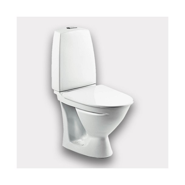 Sign toilet 6832 Hvid Universallås kort model (P-lås) - Toiletter og Bentsen
