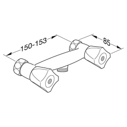 Brma Standard Brusearmatur krom 2-grebs