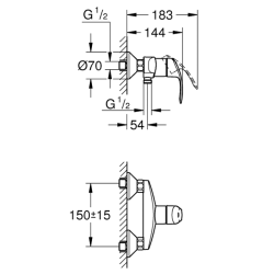 Grohe Eurosmart til brus